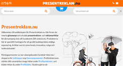 Desktop Screenshot of presentreklam.nu