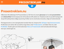 Tablet Screenshot of presentreklam.nu